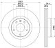 HELLA Bremsscheibe 8DD 355 128-301