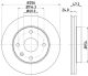 HELLA Bremsscheibe 8DD 355 111-351