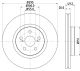 HELLA Bremsscheibe 8DD 355 111-651