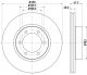 HELLA Bremsscheibe 8DD 355 111-861