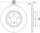 HELLA Bremsscheibe 8DD 355 128-431