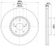 HELLA Bremsscheibe 8DD 355 112-871