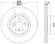 HELLA Bremsscheibe 8DD 355 128-581