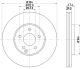 HELLA Bremsscheibe 8DD 355 128-641