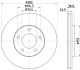 HELLA Bremsscheibe 8DD 355 113-381