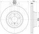 HELLA Bremsscheibe 8DD 355 113-531