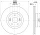 HELLA Bremsscheibe 8DD 355 113-741