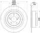 HELLA Bremsscheibe 8DD 355 113-791