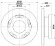 HELLA Bremsscheibe 8DD 355 113-811