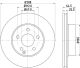 HELLA Bremsscheibe 8DD 355 128-701