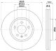 HELLA Bremsscheibe 8DD 355 113-911