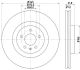 HELLA Bremsscheibe 8DD 355 113-951