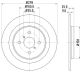 HELLA Bremsscheibe 8DD 355 114-051