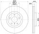 HELLA Bremsscheibe 8DD 355 114-101