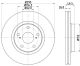 HELLA Bremsscheibe 8DD 355 114-281