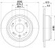 HELLA Bremsscheibe 8DD 355 119-041