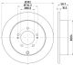 HELLA Bremsscheibe 8DD 355 119-061