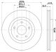 HELLA Bremsscheibe 8DD 355 114-601