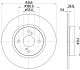 HELLA Bremsscheibe 8DD 355 114-781