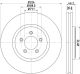 HELLA Bremsscheibe 8DD 355 128-881