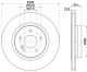 HELLA Bremsscheibe 8DD 355 117-771