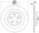 HELLA Bremsscheibe 8DD 355 115-581