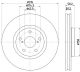 HELLA Bremsscheibe 8DD 355 122-241