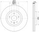 HELLA Bremsscheibe 8DD 355 116-051