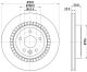 HELLA Bremsscheibe 8DD 355 116-191