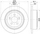 HELLA Bremsscheibe 8DD 355 122-221
