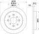 HELLA Bremsscheibe 8DD 355 117-871