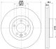 HELLA Bremsscheibe 8DD 355 119-521
