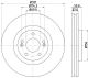 HELLA Bremsscheibe 8DD 355 116-731