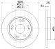 HELLA Bremsscheibe 8DD 355 117-901
