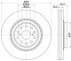 HELLA Bremsscheibe 8DD 355 116-921