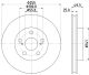 HELLA Bremsscheibe 8DD 355 116-981