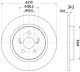 HELLA Bremsscheibe 8DD 355 120-191