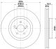 HELLA Bremsscheibe 8DD 355 117-921
