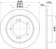 HELLA Bremsscheibe 8DD 355 117-941