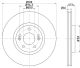 HELLA Bremsscheibe 8DD 355 117-971