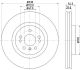 HELLA Bremsscheibe 8DD 355 126-301