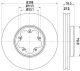HELLA Bremsscheibe 8DD 355 120-111