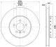 HELLA Bremsscheibe 8DD 355 120-681