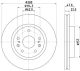 HELLA Bremsscheibe 8DD 355 120-521