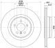 HELLA Bremsscheibe 8DD 355 125-091