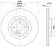 HELLA Bremsscheibe 8DD 355 122-731