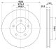 HELLA Bremsscheibe 8DD 355 125-071