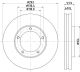 HELLA Bremsscheibe 8DD 355 125-111