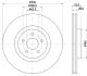 HELLA Bremsscheibe 8DD 355 125-221