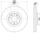 HELLA Bremsscheibe 8DD 355 125-331